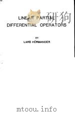 LINEAR PARTIAL DIFFERENTIAL OPERATORS PDF电子版封面