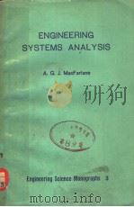 ENGINEERING SYSTEMS ANALYSIS PDF电子版封面 A.G.J.MACFARLANE