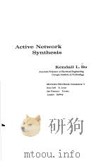 ACTIVE NETWORK SYNTHESIS PDF电子版封面 KENDALL L. SU