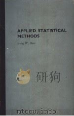 APPLIED STATISTICAL METHODS PDF电子版封面 0121461505 W.BURR