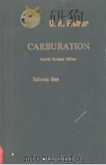 CARBURATION VOLUME 1 CARBURATION PDF电子版封面 CHARLES H. FISHER