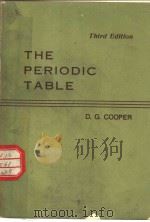 THE PERIODIC TABLE THIRD EDITION PDF电子版封面 D.G.COOPER
