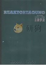 REAKTORTAGUNG 1972 PDF电子版封面