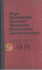 HIGH RESOLUTION NUCLEAR MAGNETIC RESONANCE SPECTROSCOPY VOLUME 1（ PDF版）