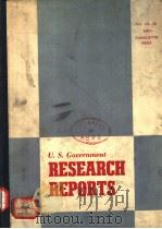 RESEARCH REPORTS PDF电子版封面 U.S.GOVERNMENT