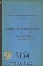 SYMPOSIUM TRANSSONICUM PDF电子版封面 KLAUS OSWATITSCH