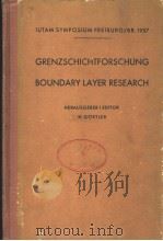 GRENZSCHICHTFORSCHUNG BOUNDARY LAYER RESEARCH PDF电子版封面 H.CORTLER