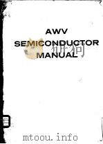 AWV SEMICONDUCTOR MANUAL 1963 PDF电子版封面