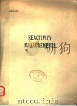 REACTIVITY MEASUREMENTS（ PDF版）