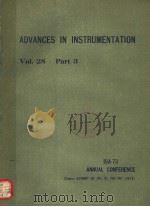 ADVANCES IN INSTRUMENTATION VOL.28 PART 3 1973 PDF电子版封面