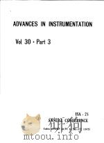 ADVANCES IN INSTRUMENTATION  VOL.30  PART 3（1975 PDF版）