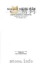 STRESS-STRAIN BEHAVIOUR OF SOILS（1972 PDF版）