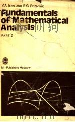FUNDAMENTALS OF MATHEMATICAL ANALYSIS  PART 2（1982 PDF版）