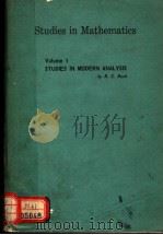 STUDIES IN MATHEMATICS  VOLUME 1（1962 PDF版）