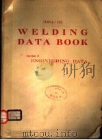 1964/65 WELDING DATA BOOK SECTION E ENGINEERING DATA PDF电子版封面