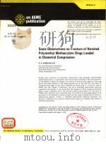 SOME OBSERVATIONS ON FRACTURE OF NOTCHED POLYMETHYL METHACRTKATE RINGS LOADED IN DIAMETRAL COMPRESSI PDF电子版封面 H.H.VANDERVELDT