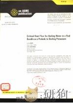 CRITICAL HEAT FLUX FOR BOILING WATER IN A ROD BUNDLE AS A PRELUDE TO BOILING POTASSIUM PDF电子版封面 J.K.JONES H.W.HOFFMAN