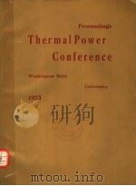 PROCEEDINGS THERMALPOWER CONFERENCE 1973（ PDF版）
