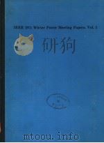 IEEE 1971 WINTER POWER MEETING PAPERS VOL.1 PDF电子版封面