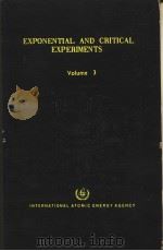 EXPONENTIAL AND CRITICAL EXPERIMENTS  VOLUME 3（ PDF版）
