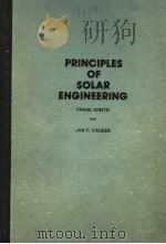 PRINCIPLES OF SOLAR ENGINEERING PDF电子版封面 JAN F.KREIDER