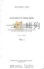 ELECTRICITY FROM MHD VOL.1 PDF电子版封面