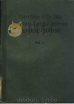 PROCEEDINGS OF THE 24TH INTERSOCIETY ENERGY CONVERSION ENGINEERING CONFERENCE VOL.1 1989 PDF电子版封面