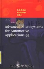 ADVANCED MICROSYSTEMS FOR AUTOMOTIVE APPLICATIONS 99 1999 PDF电子版封面 3540651837