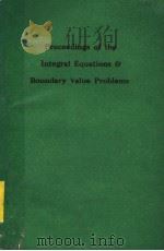 PROCEEDINGS OF THE INTERNATIONAL CONFERENCE ON INTEGRAL EQUATIONS AND BOUNDARY VALUE PROBLEMS（1990 PDF版）