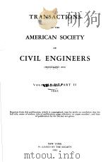 TRANSACTIONS OF THE AMERICAN SOCIETY OF CIVIL ENGINEERS VOLUME 128 PART 2 PDF电子版封面