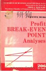 TECHNIQUES OF BUSINESS ANALYSES BOOK SERIES PROFIT BREAK-EVEN POINT ANALYSES PDF电子版封面 VICENTE MURO