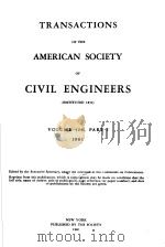 TRANSACTIONS OF THE AMERICAN SOCIETY OF CIVIL ENGINEERS VOLUME 126 PART 1 1961 PDF电子版封面
