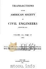 TRANSACTIONS OF THE AMERICAN SOCIETY OF CIVIL ENGINEERS  VOLUME 126  PART 4（1961 PDF版）