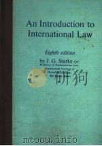 AN INTRODUCTION TO INTERNATIONAL LAW PDF电子版封面 0406659540 J.G.STARKE QC