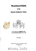 TRANSACTIONS OF THE AMERICAN FOUNDRYMEN‘S SOCIETY VOLUME 69 1961 PDF电子版封面