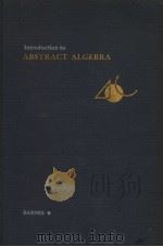 INTRODUCTION TO ABSTRACT ALGEBRA PDF电子版封面 WILFRED E.BARNES
