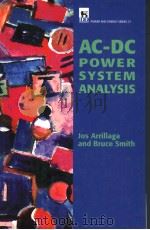 AC-DC POWER SYSTEM ANALYSIS PDF电子版封面 0852963941