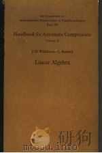 DIE GRUNDLEHREN DER MATHEMATISCHEN WISSENSCHAFTEN PDF电子版封面 0387054146 J.H.WILKINSON C.REINSCH