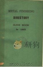 METAL FINISHING DIRECTORY GUIDE BOOK FOR 1965（ PDF版）