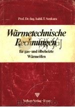 WARMETECHNISCHE RECHNUNGEN:FUR GAS-UND OLBEHEIZTE WARMEOFEN PDF电子版封面 3802722566