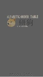 ALFABETIC-ORDER TABLE（ PDF版）