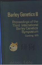 BARLEY GENETICS 3 PDF电子版封面 3521061086 HORST GAUL