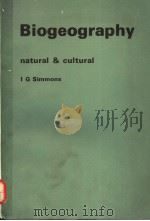 BIOGEOGRAPHY MATURAL & CULTURAL PDF电子版封面 0713162457