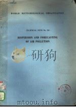 DISPERSION AND FORECASTING OF AIR POLLUTION PDF电子版封面