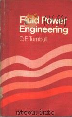 FLUID POWER ENGINEERING PDF电子版封面 0408001992 D.E.TURNBULL