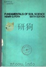 FUNDAMENTALS OF SOIL SCIENCE SIXTH EDITION PDF电子版封面