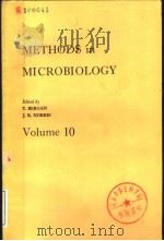 METHODS IN MICROBIOLOGY VOLUME 10 PDF电子版封面 T.BERGAN J.R.NORRIS