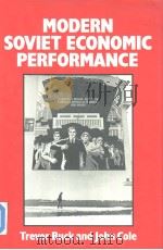 MODERN SOVIET ECONOMIC PERFORMANCE PDF电子版封面 063114417X