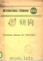 PEST CONTROL CHEMICALS AND PLANT GROWTH REGULATORS-PRINCIPLES FOR THE SELECTION OF COMMON NAMES 1976 PDF电子版封面