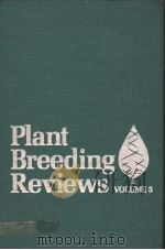 PLANT BREEDING REVIEWS VOLUME 5 PDF电子版封面 0442243766